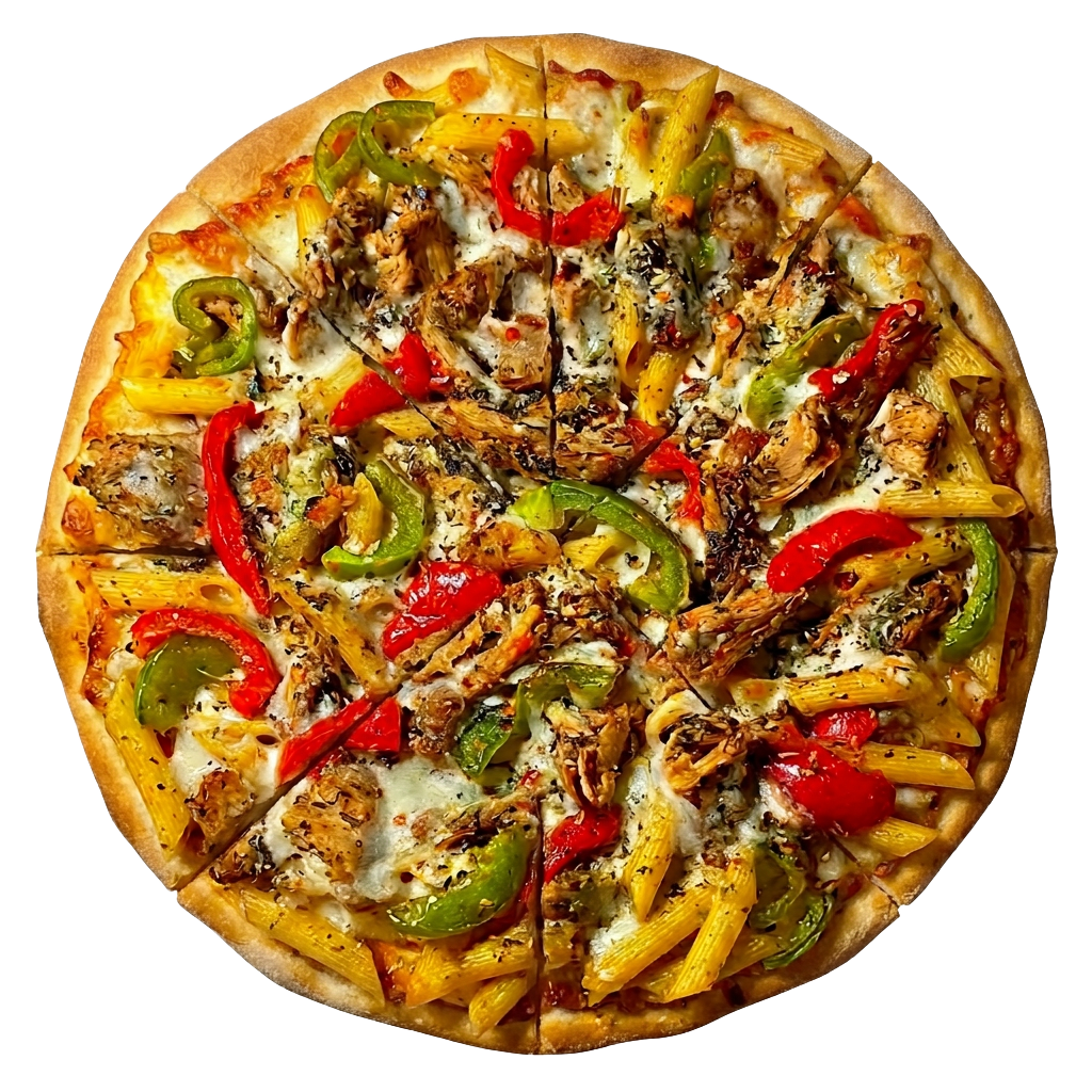 Rasta Pasta Pie pizza