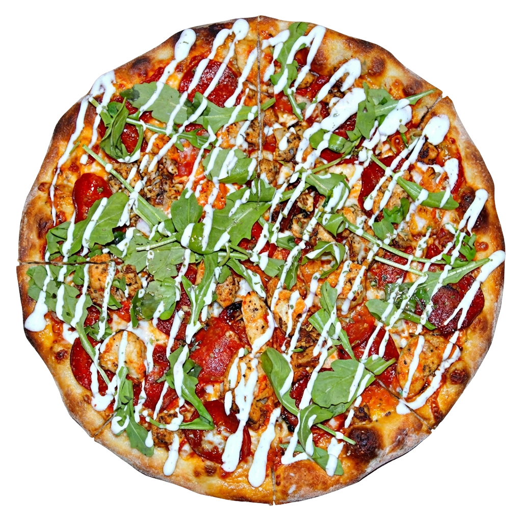 Flyght Over the Caribbean Sea pizza