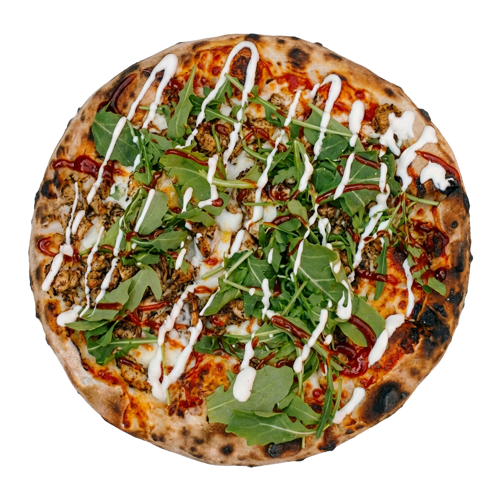 BBQ Jerk Chicken Pie pizza