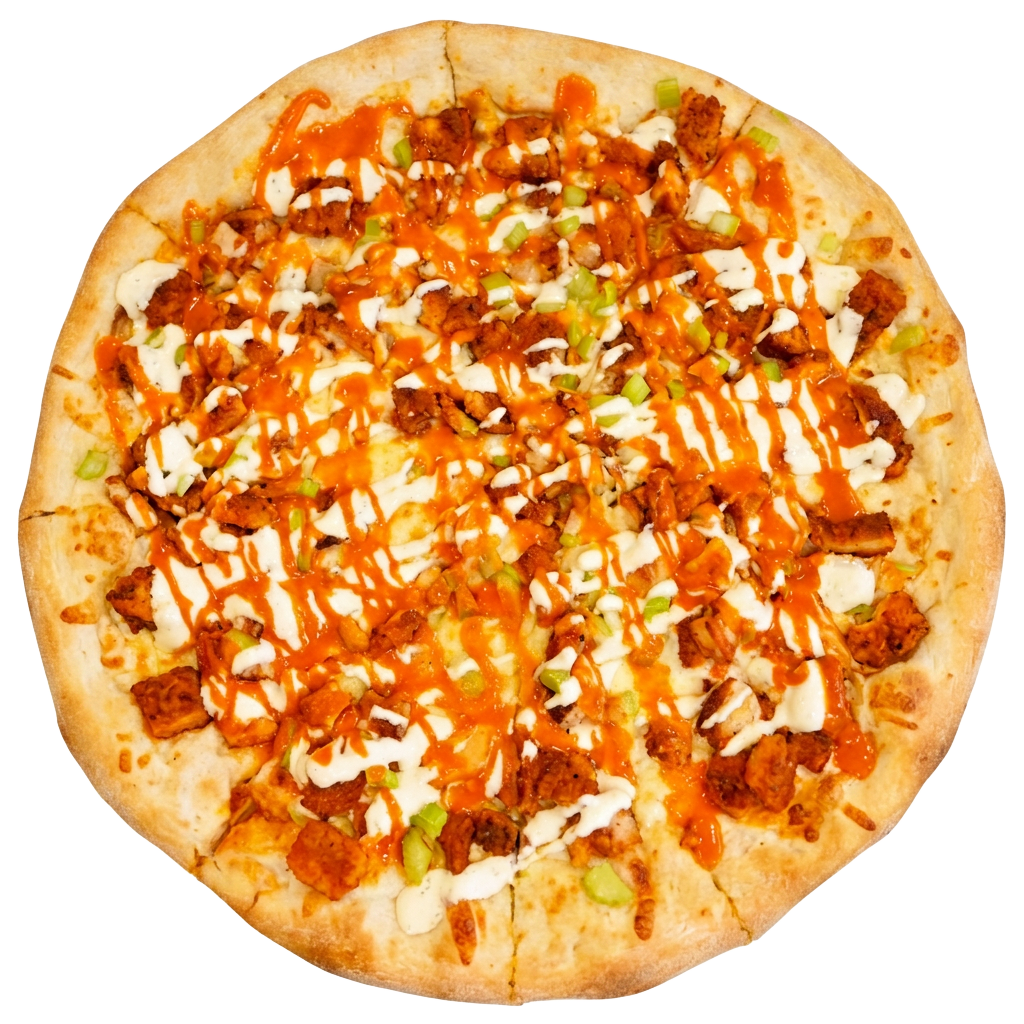 Puffalo Chicken Pie pizza